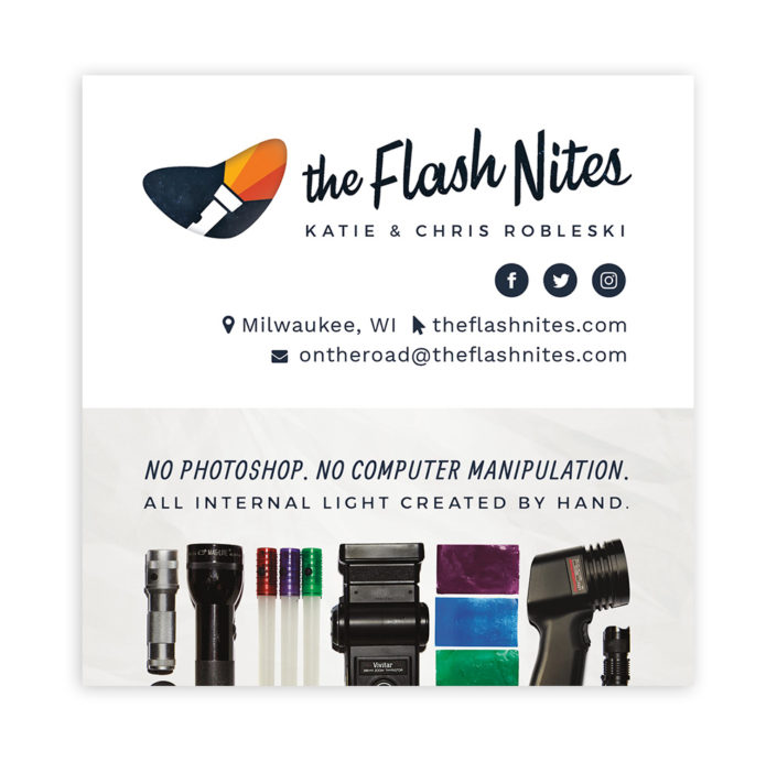 The Flash Nites Business Card - Front