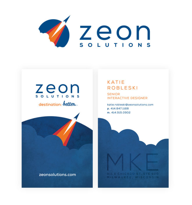 Zeon Solutions Business Card
